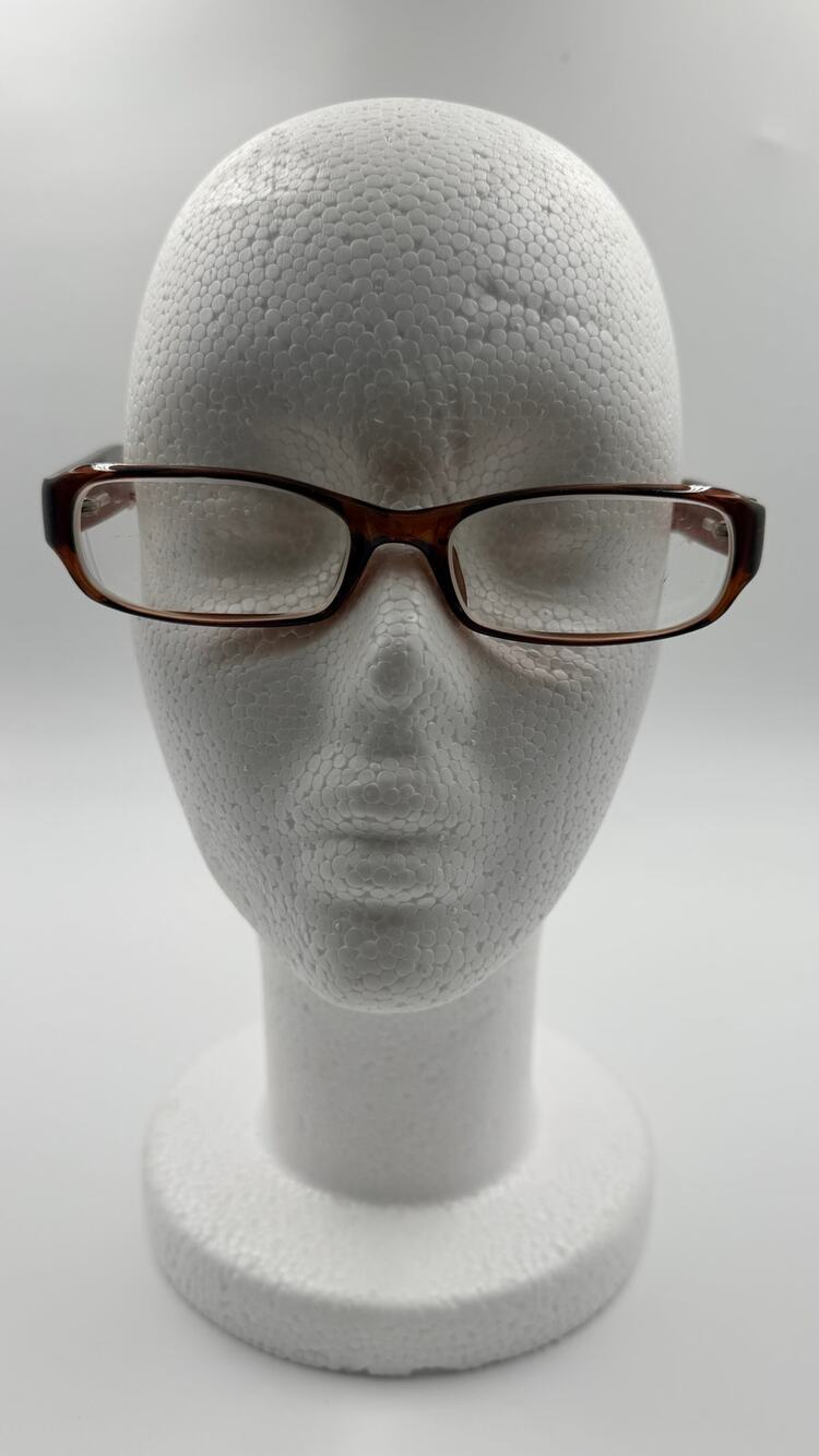 MODERN OPTICAL TOMORROW UNISEX PLASTIC EYEGLASSES 53-17-140 BROWN